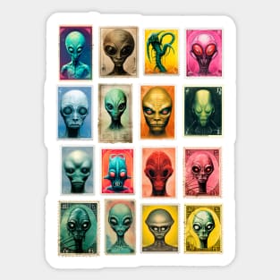 Postage Stamps Extraterrestrial life- Philately Sticker